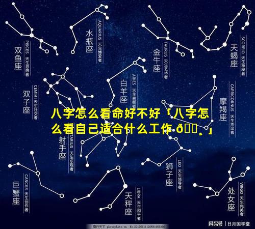 八字怎么看命好不好「八字怎么看自己适合什么工作 🌸 」